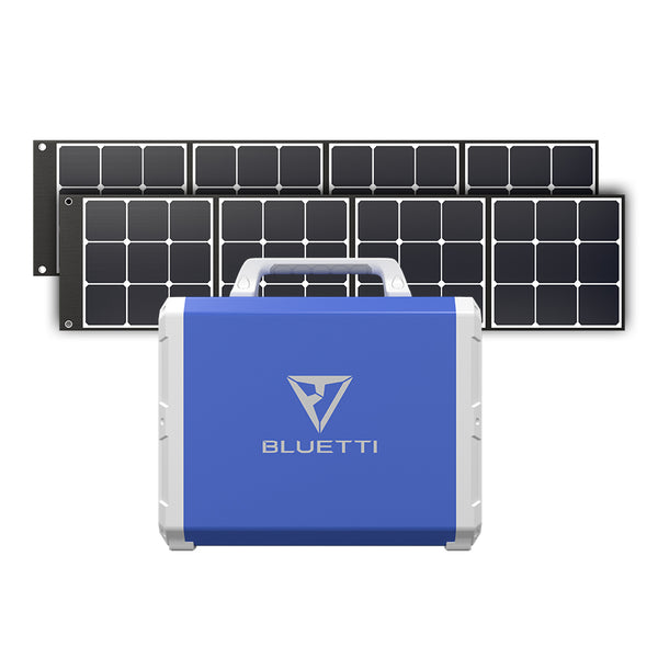 Bluetti EB150 1500Wh/1000W Portable Solar Generator + 2 * 120W Solar Panel
