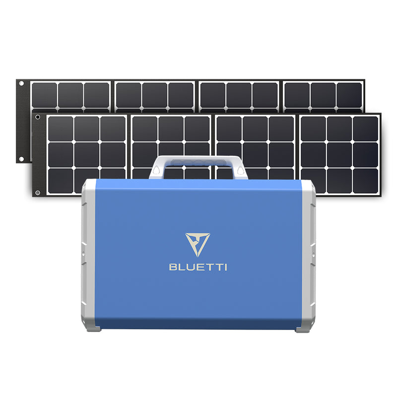 Bluetti EB240 Portable Solar Generator + 2*120W Solar Panel